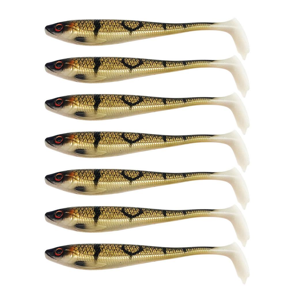 7 Stück Kunstköder Angelköder Schaufelschwanz Swimbaits für Barsch Forelle Zander Angelköder Swimbaits für Salzwasser