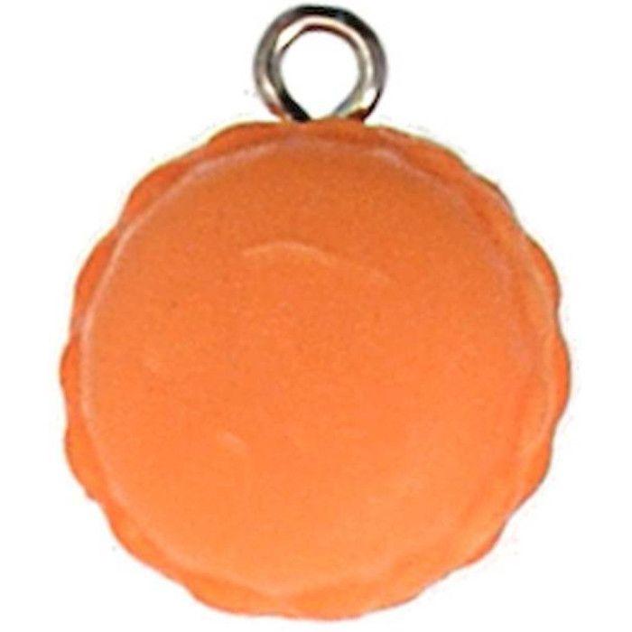 MégaCréa - Macaron pâte polymère Ø 15 mm Praline