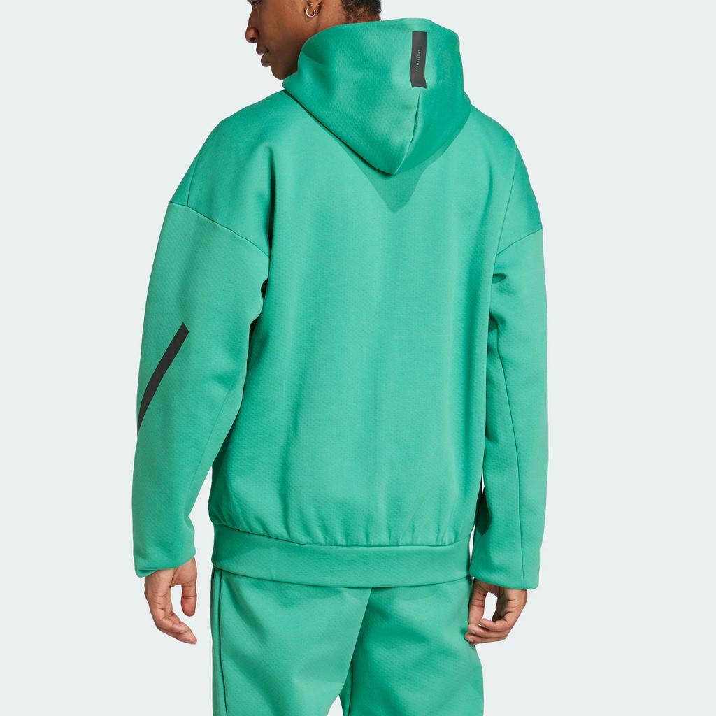 adidas Z.N.E. True Healing Series FW24 Black Label Water-Resistant Sports Casual Hooded Jacket Men Jacket Green JD6441