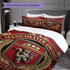 Biancheria da letto Manchester Glory (1 * copripiumino + 2 * federa, senza nucleo) Regalo di Natale e compleanno 2D Piatto Morbido e confortevole