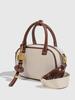 2025 Autumn Quilted Mini Bowling Bag: Retro Crossbody with Fashion Color Block Design for Women