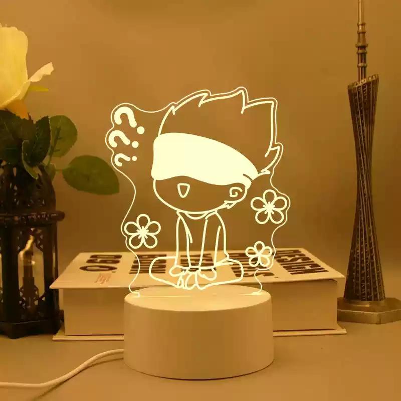 Jujutsu Kaisen 3d Night Light Led Decoration Gojo Satoru Geto Suguru Ryomen Sukuna Anime Gift For Birthday