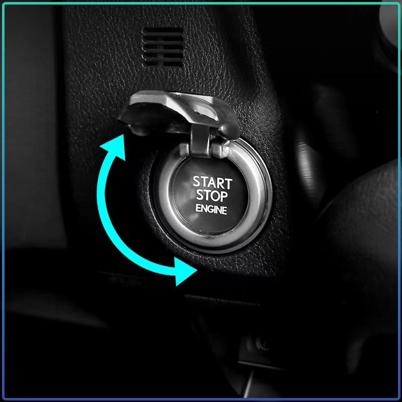 Car One-Click Start Buttons Protective Cover Decoration For Nissan Tiida Sylphy Teana X Trail T30 T32 Almera Qashqai J10 J11