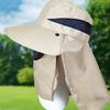 Foldable Sun Protections Hat Hikings Camping Casual Fishing Caps with Neck Flap