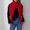 Unisex Knitted Shawl Sweater with Sleeves - Versatile Solid Color Cloak for Autumn and Winter Parties