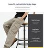 Spring & Autumn Multi-Pocket Loose Fit Casual Pants for Middle-Aged Men