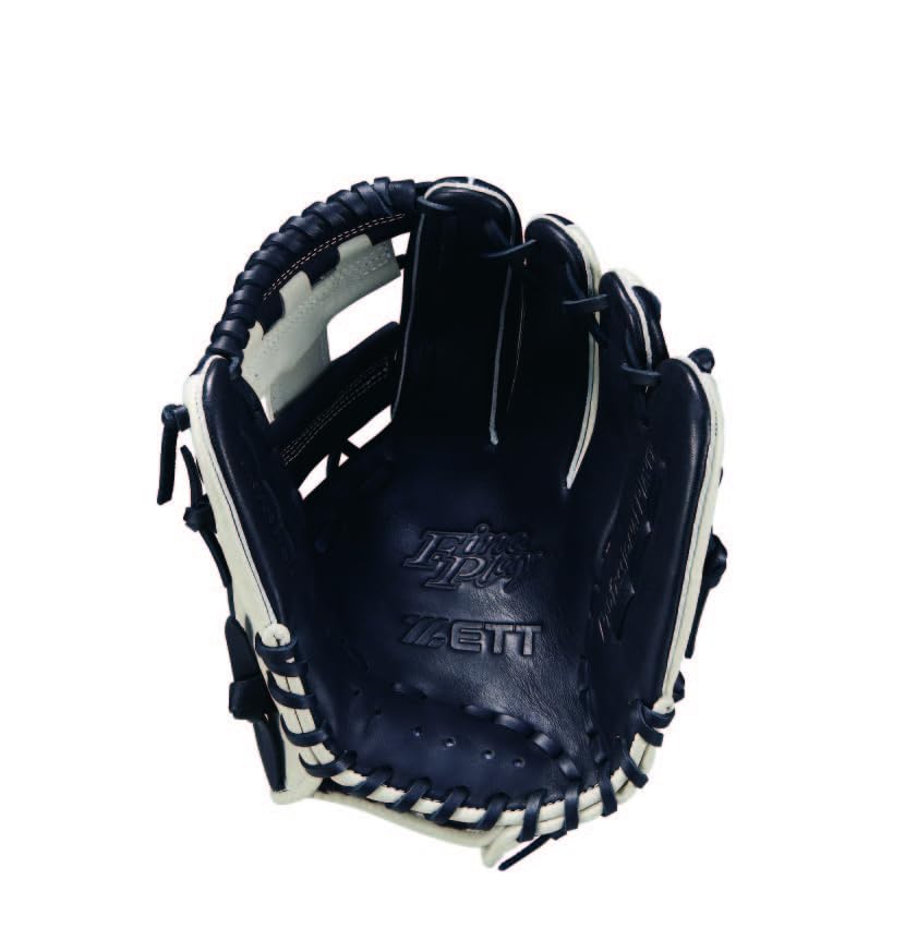 ZETT Soft Baseball Glove Fine Play All Round Black X Gray Right Pitch Size: 4 BRGB35520Z