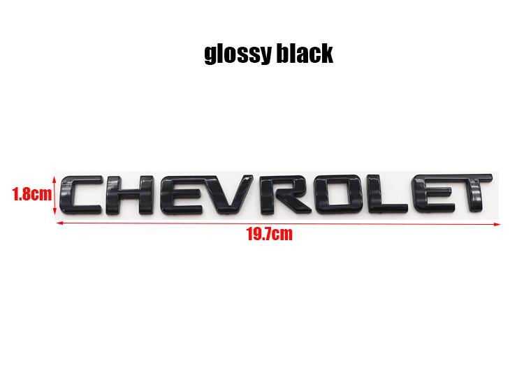 1pcs 3D Chevrolet ABS Car Rear Letter Rear Bumper Tail Door Trunk Sticker Car Rear Emblem Sticker Styling Accessories DK7