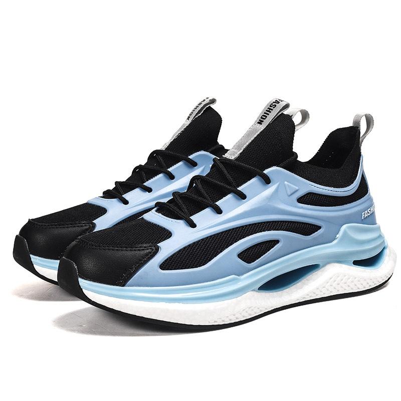 

Autumn lightweight and breathable ultra-light fly-woven soft-soled popcorn sneakers running shoes outdoor casual shoes 46