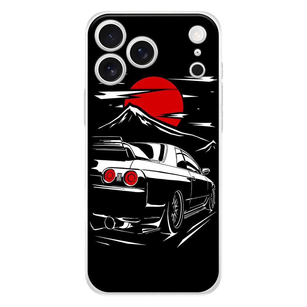 Soft Clear Phone Case For iPhone 17 Air 16E 16 11 15 14 Pro MAX 12 13 7 8 Plus SE Easter Cover Protection Japan JDM Sports Car