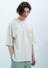 ACEI Emblem Pigment Oversized T-Shirt Ivory