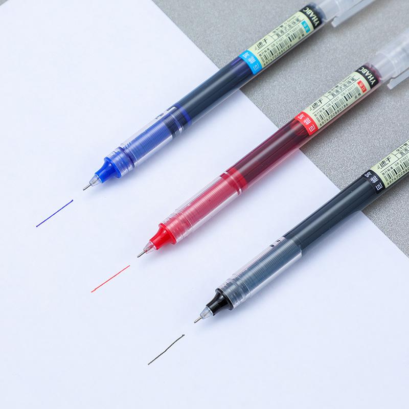 Quick-Drying Black Rollerball and Gel Signature Pen with Needle Tip