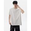 Men Crew Neck Short Sleeve T Shirt With Zip Pocket Loose Fit Casual Daily Tops