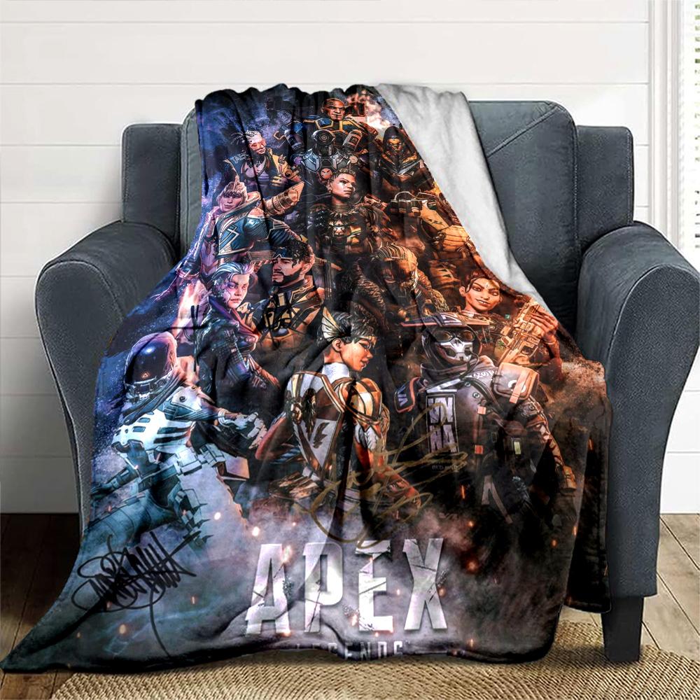 Apex Legends Print Flannel Blanket High Quality Warm Comfortable Cover for All Seasons Perfect for Gifts Home Decor