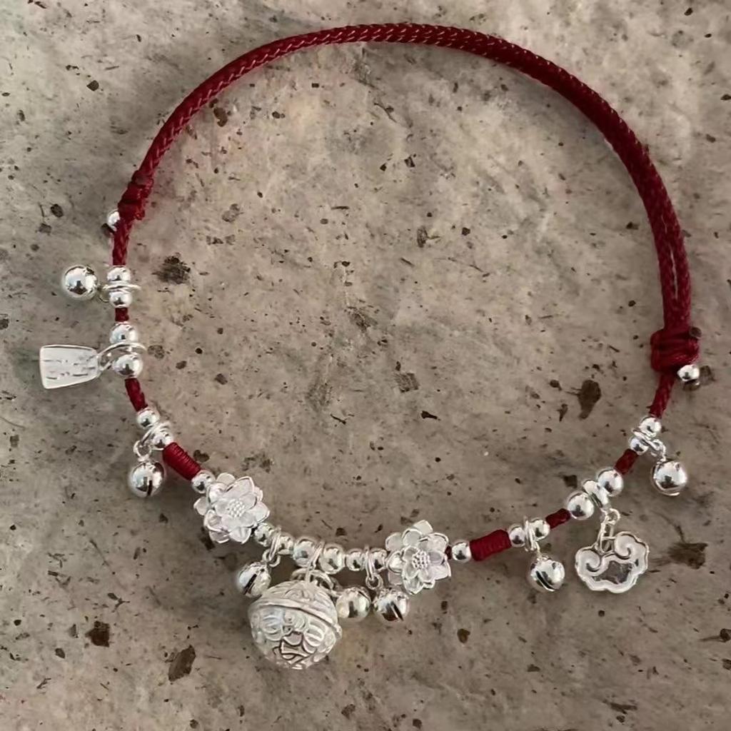 PANJBJ 925 Silver Color Mosubi Zircon Anklet For Women Girl Simplicity Retro Exquisite Jewelry Birthday Gift Dropshipping