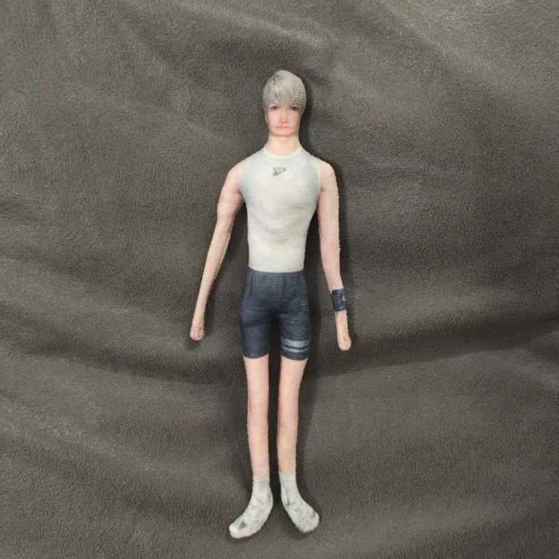 Costume Play Figure Love And Deepspace Lemurian Sea God Wire Skeleton Figure Slender Twistable Animation Design Plush-Filled Figures Present