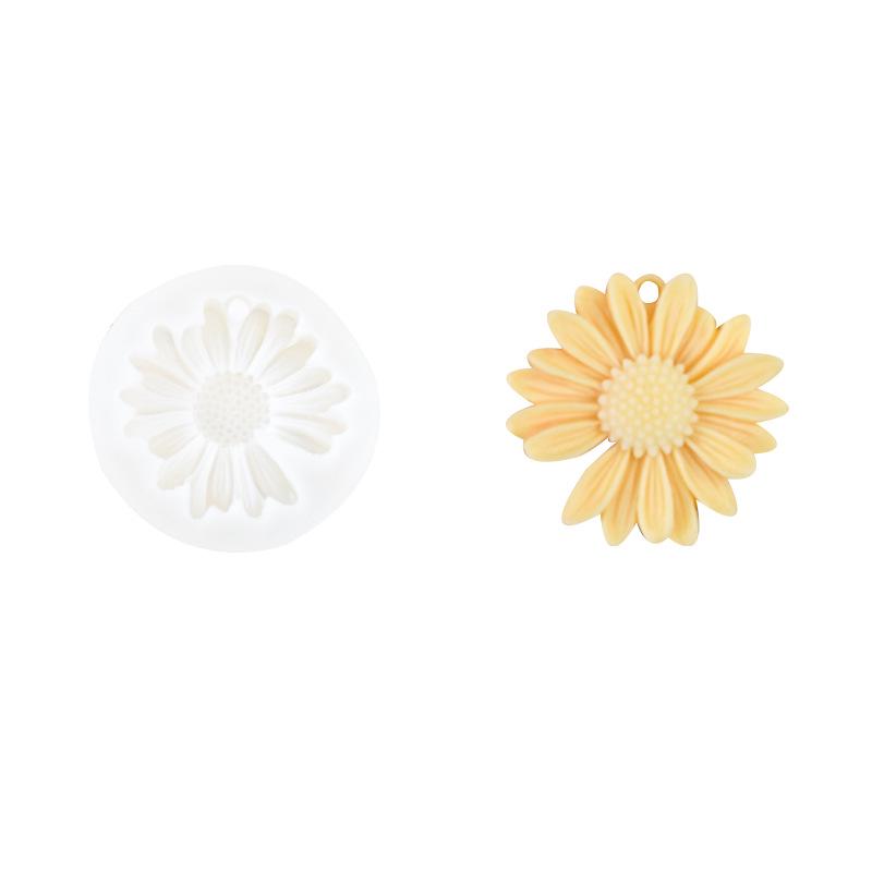 Stampo in Silicone per Aromaterapia Fiore di Margherita per Clip Diffusore in Pietra Fai da Te e Ciondoli Decorativi