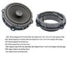 6.5 Inch Car Door Speaker Spacer Rings for Wuling Hongguang Baojun 730