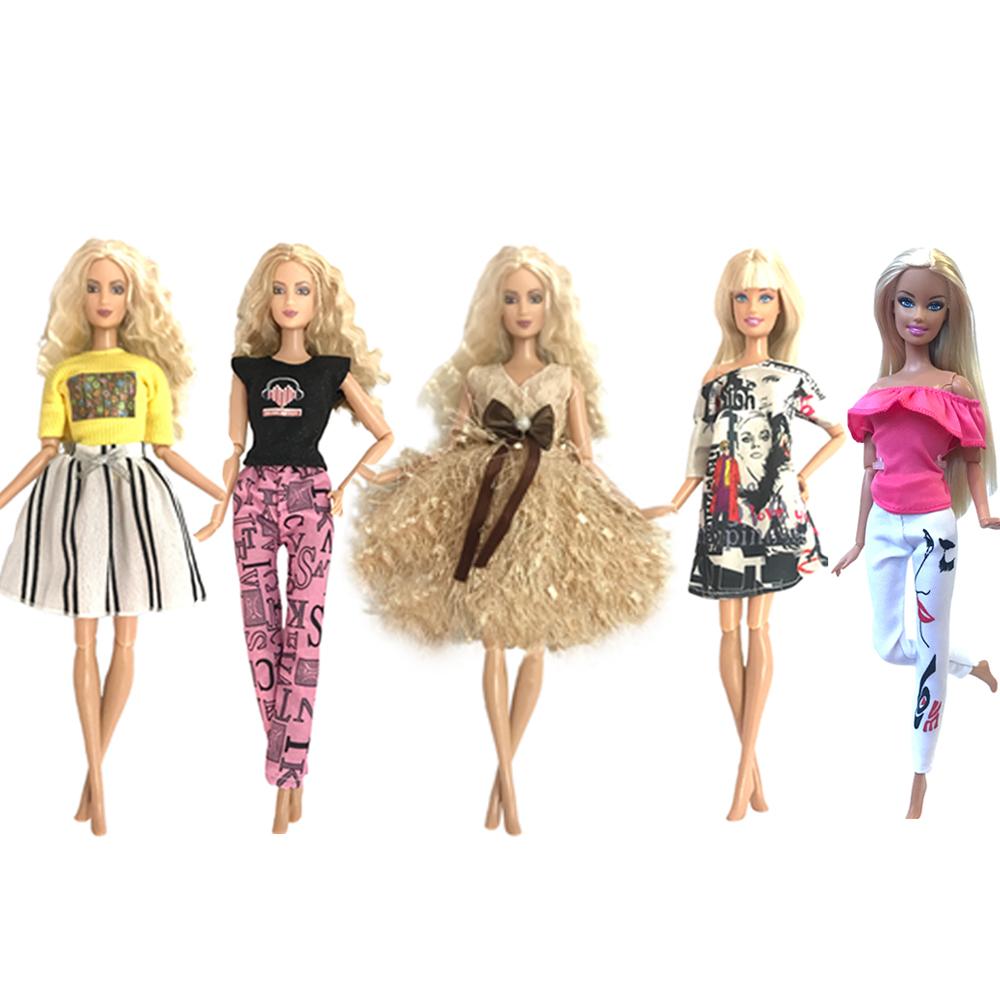 NK Hot Sale 11.5 Inch Doll Dress 1/6 Doll Clothes Dolls Accessories 30CM Princess Fashion Outfits Wear Casual Dress Gift JJ