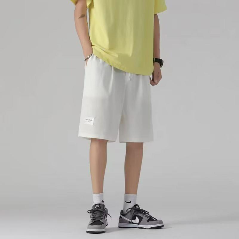 Summer Thin Ice Silk American Fashion Brand Loose Casual Basketball Pants Five-point Casual Sports Pants Men's Pants