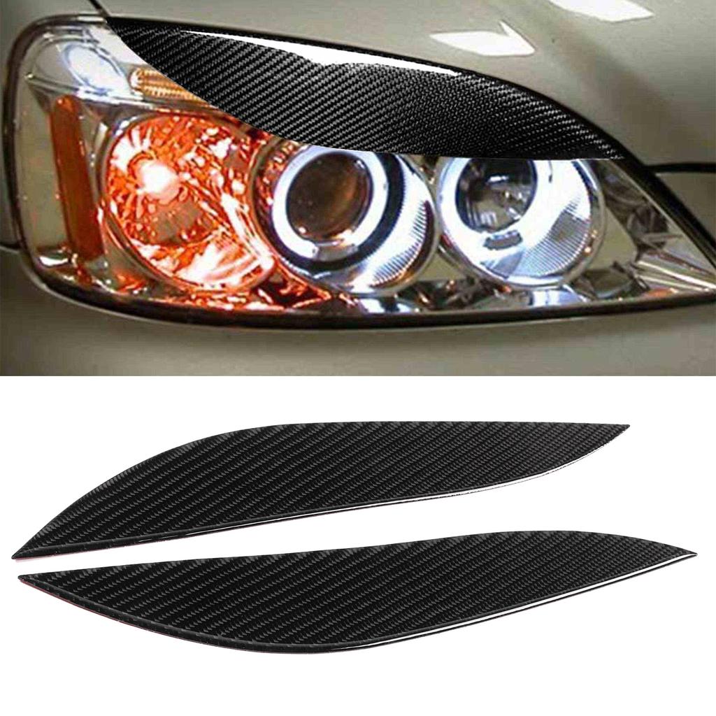 Paar Kohlefaser Scheinwerfer Augenbrauen Augenlider Abdeckung Aufkleber Passend für Honda Civic 2001-2003