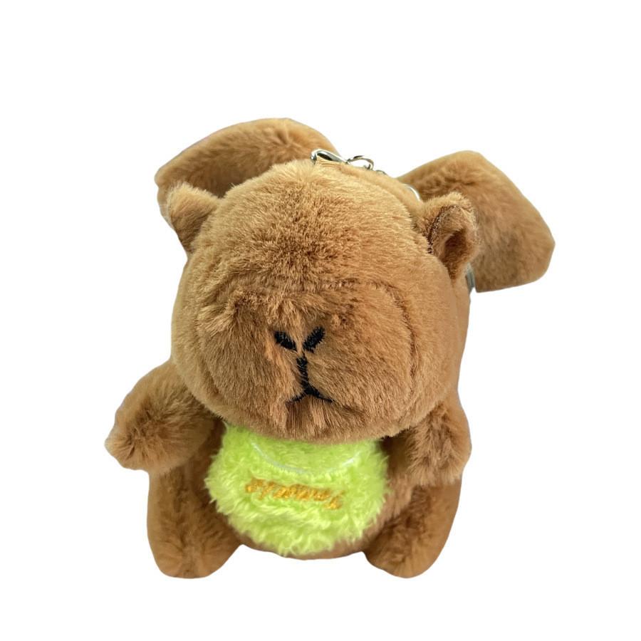 Adorable Capybara Plush Keychain With Flapping Wings Soft Pp Cotton Stuffed Animal