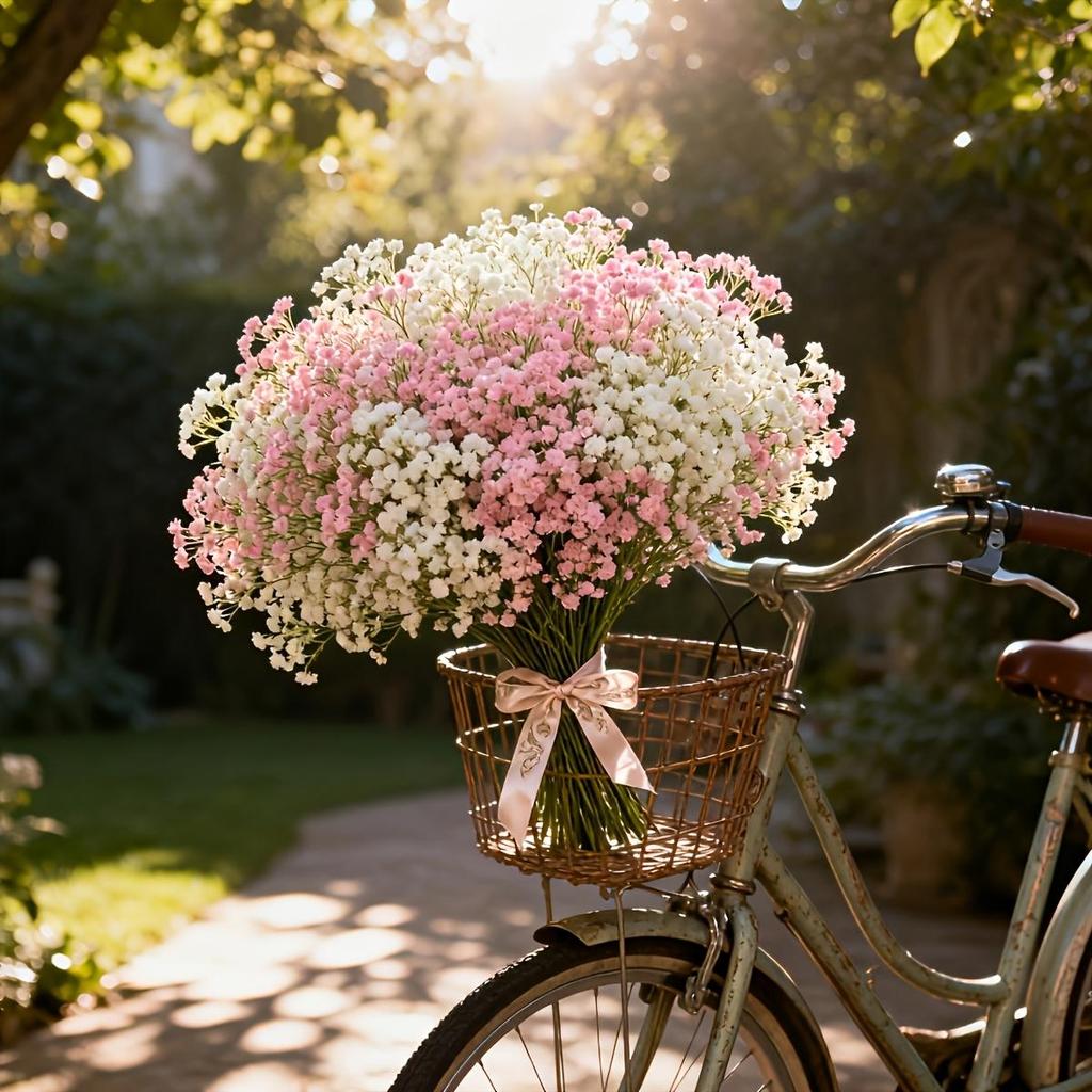 20 buketter av rosa och vita blommor, Realistisk beröring, Simulerade blommor, Centerpiece för årsdagar, Bröllop, Förlovningar, Hotell, Trädgårdar