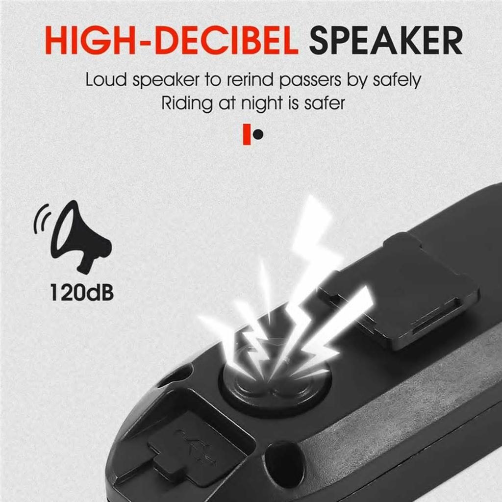 USB Rechargeable LED Bike Turn Signal Light, Wireless Remote Control Bicycle Tail Light, Waterproof Safety Warning Lamp for Mountain Road City Bikes