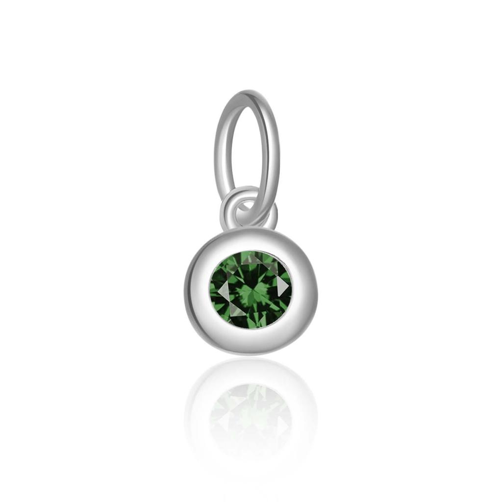 "S925 Sterling Silver Birthstone Pendant Necklace - European & American Design"