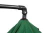 Best Choice Products 10ft Offset Patio Umbrella w/Tilt Adjustment, Polyester Shade, 8 Ribs for Backyard, Poolside - (Dark green)(No Base)