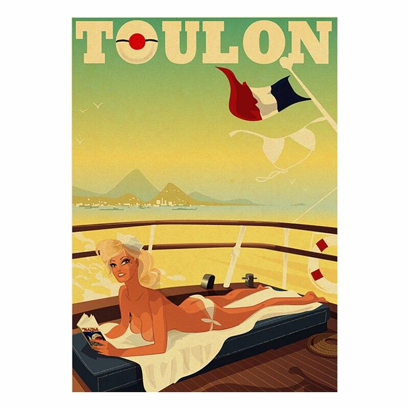 Vintage Travel Cities Metal Plaque Signs  Italy Japan Thailand Tahiti Landscapes  Retro Poster Art for Home Bar Pub Club Deco