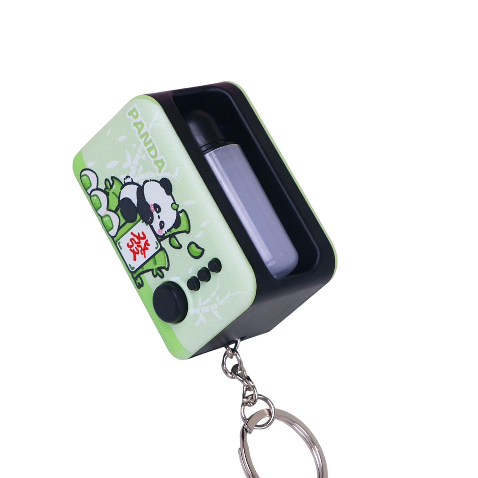 

Miniature LED Keyring Light Up Toy For Key Organization And Relaxation Plastic Design Glowing Keychain Bag Accessories зелёный