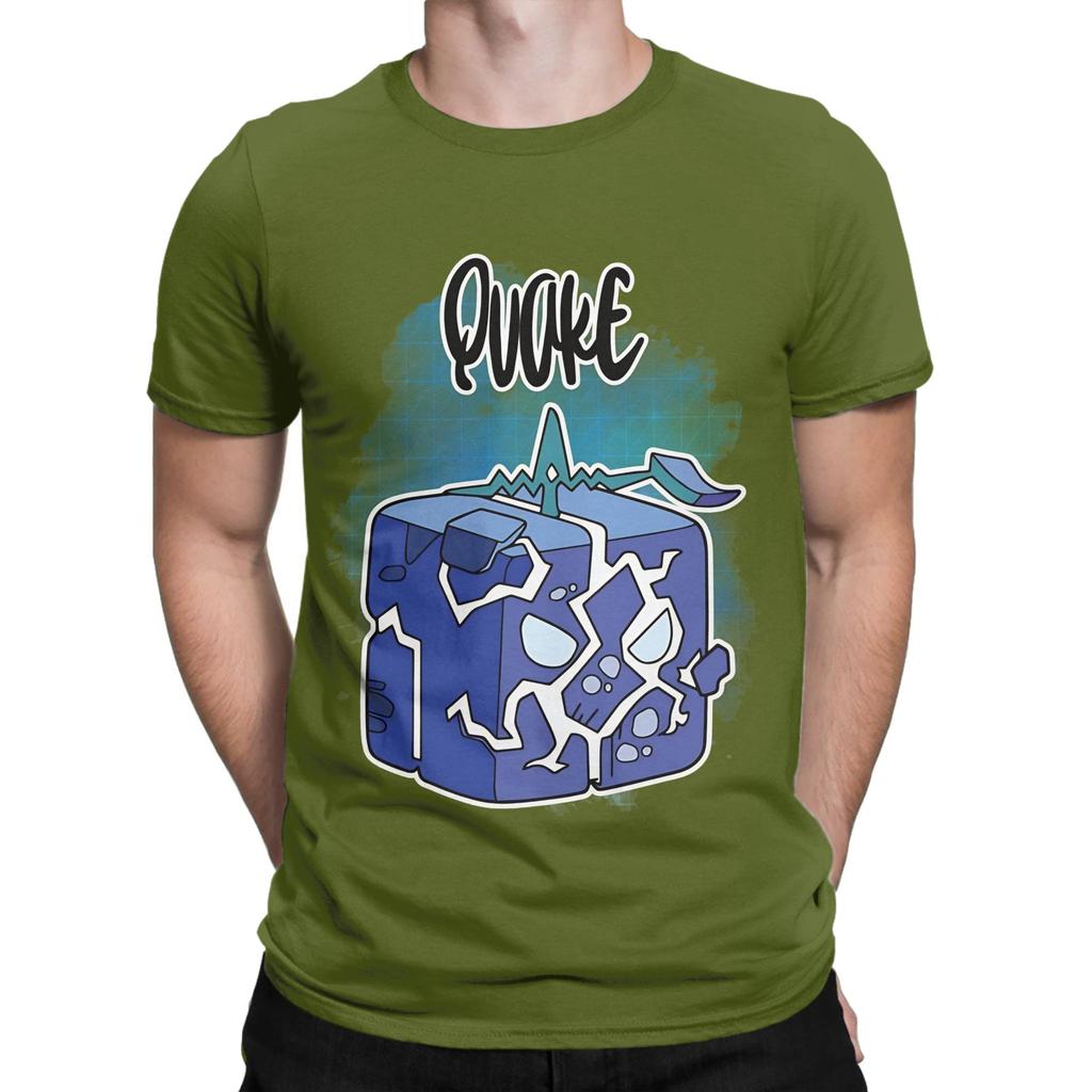 Quake Blox Fruits Novelty 100 Cotton TShirt Quake Tops Tees For Unisex