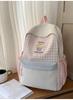 Schoolbag Foreign Soft Girl Girl Backpack Ins Japanese Cute Primary School Schoolbag Travel Plaid Cartoon Backpack