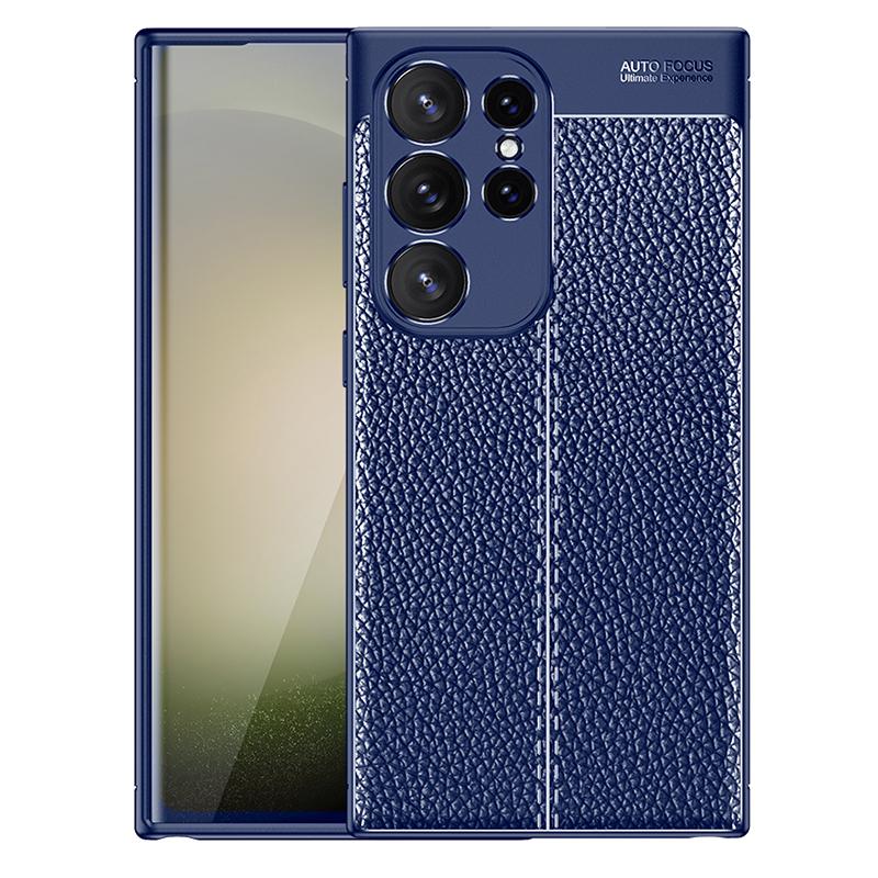 Phone Cover for Samsung Galaxy S24 Ultra Case Litchi Texture Slim Soft TPU Phone Shell
