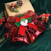 1Pc Christmas Bow Santa Claus Ornament Christmas Tree Atmosphere Decoration Ornament