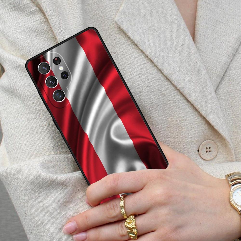 Austria Flag Cell Phone Case for Samsung Galaxy S26 Ultra S25 S24 S23 S22 S21 S20 Note10 Cover