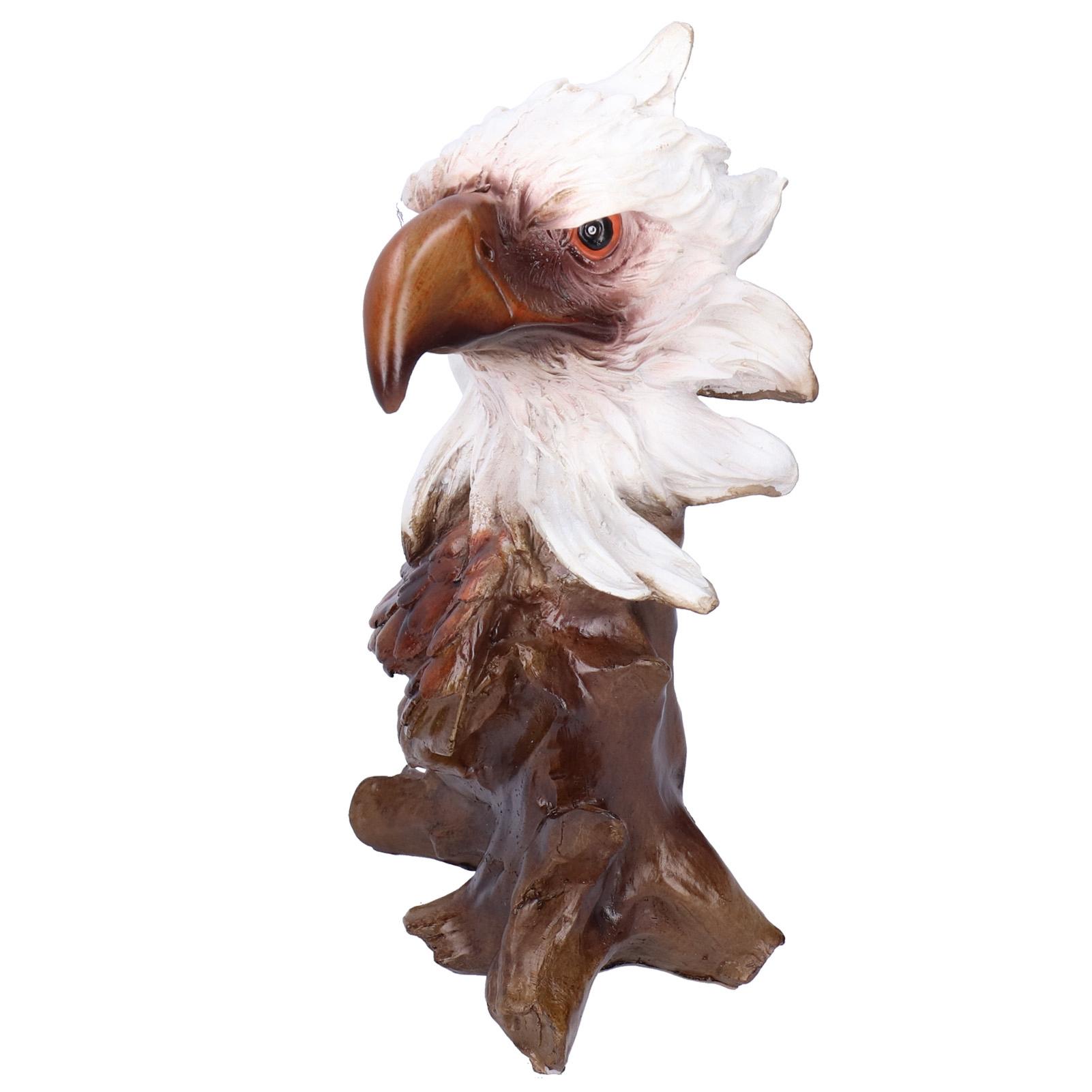 

Resin Craftwork Craft Animal Sculptures Decorative Ornament Home Office DecorationEagle 26.5x17x15cm