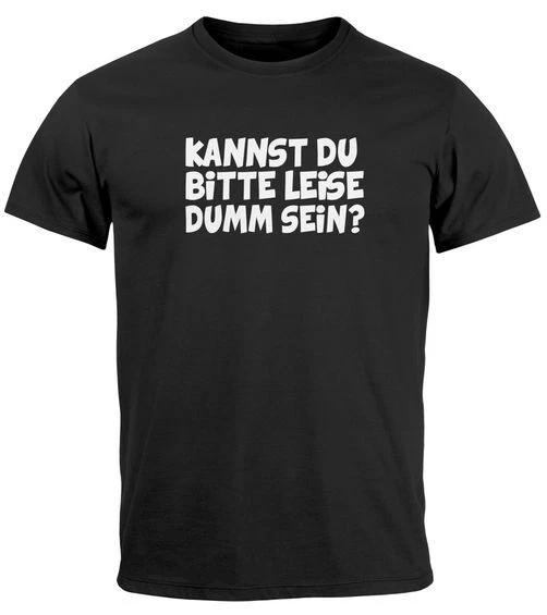 

Mens T-Shirt Sarcasm Saying Can You Please Be Quiet Stupid Fun Shirt- XL