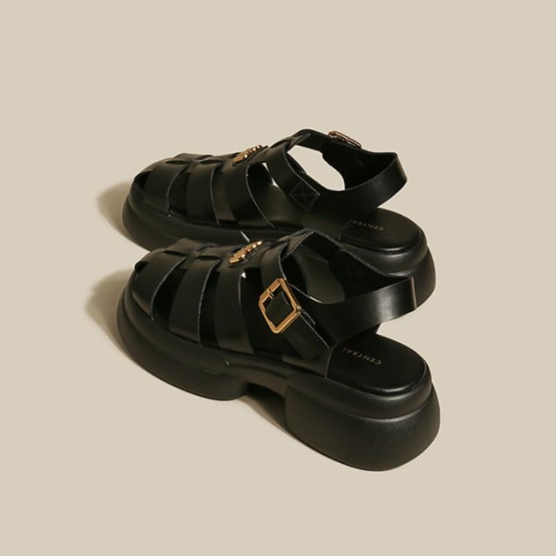 Fashion New Summer Fashion, Comfortable and Casual Thick-soled Platform Platform Thick-soled British Style Casual Women's Shoes