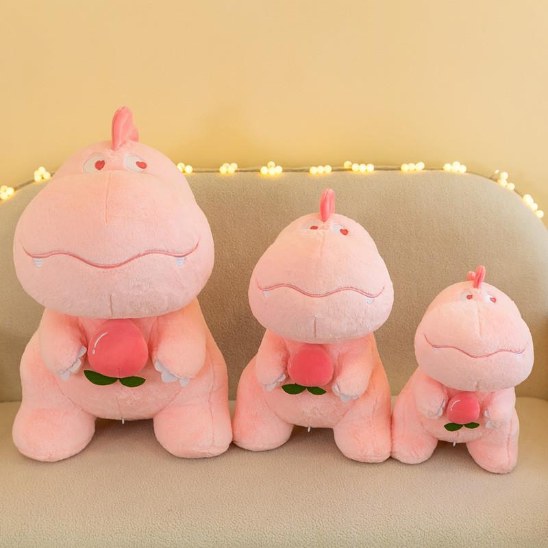 Adorable Plush Dinosaur Pillow Cute Snack Dinosaur Stuffed Toy Perfect Birthday Gift For Girls