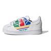 adidas Superstar Pure K Trefoil Colorat - Alb Nor Adidași Bebelus Roșu Albastru FW4017