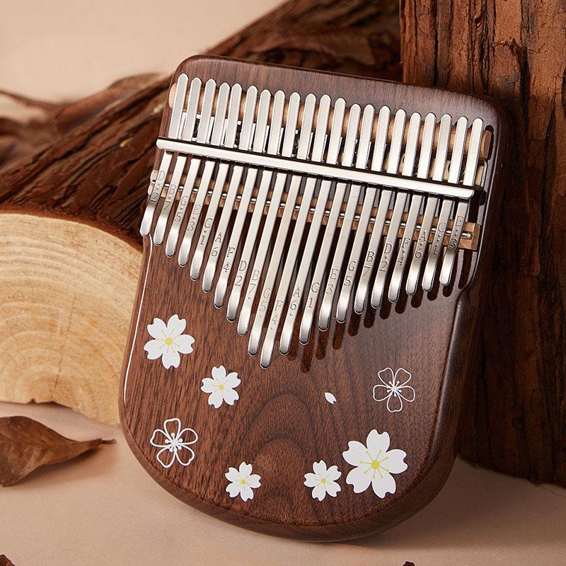 Kalimbas 21 Keys Black Walnut Kalimba Miniature Musical Keyboard Beginner Sound Healing Professional Synthesizer Music Instrument Thumbs Piano