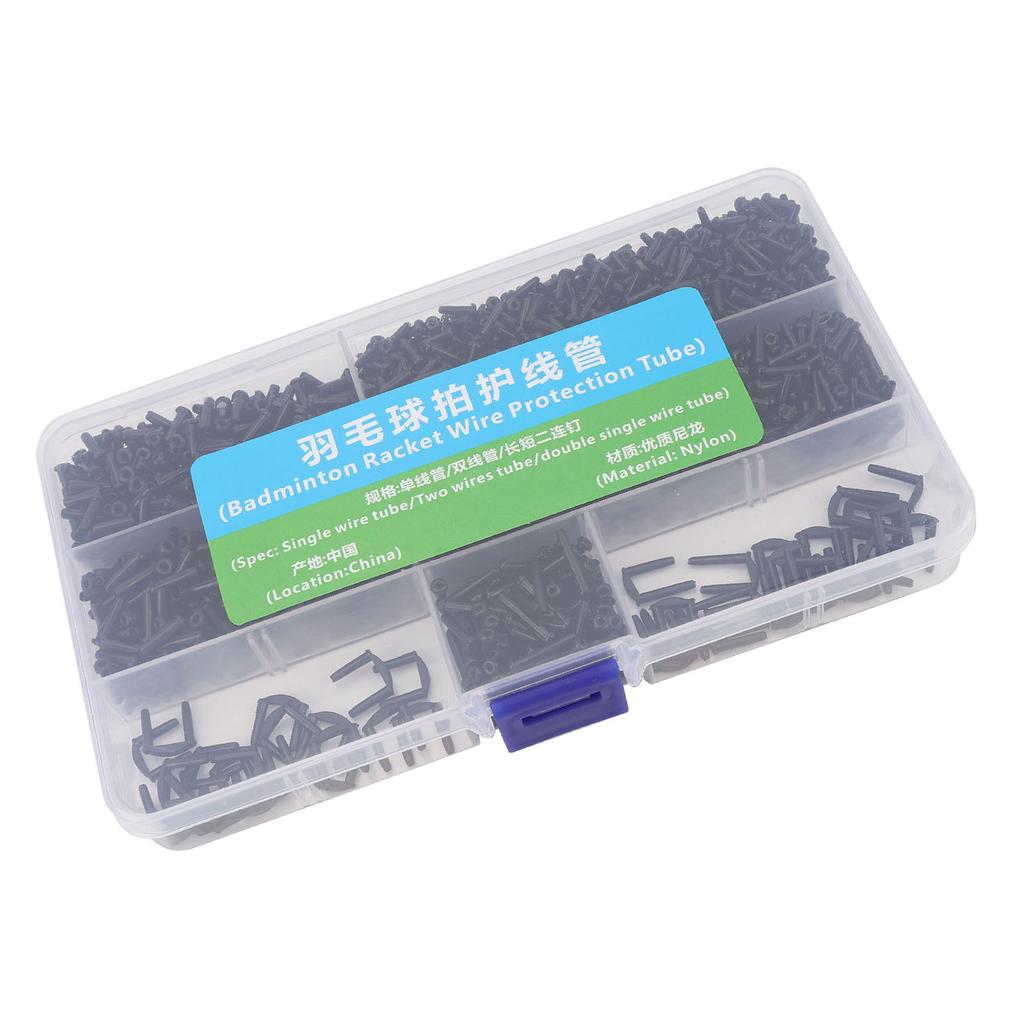 1 Box Badminton String Protector Nylon Protective Badminton Grommet Set for Pickleball Racquetball