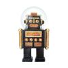 Francfranc Robot Snow Globe, Medium, Black, Christmas Object, Gift Packaging Included, 2025 Model