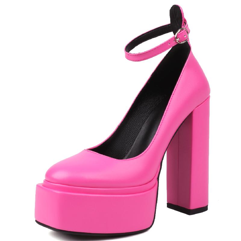 

Туфли-лодочки на платформе с высоким каблуком, женские, с ремешком, черные, розовые, белые, женские, на каблуке, для вечеринок, свадеб, танцев, стриптиза, женские, большого размера 47