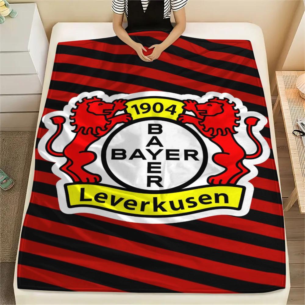 1Pc Bayer Leverkusen Print Flannel Blanket High Quality Warm Comfortable Cover for All Seasons Perfect for Gifts Home Decor