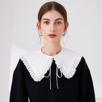 Woman Bowknots Detachable Collar Shoulder Wraps Shawls Fake Collar Decorative Sweater Blouse Tops Shirt False Collars