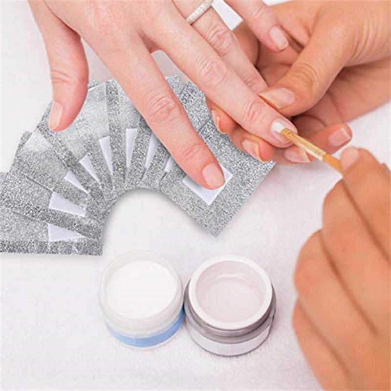 50/100pcs Remover Aluminum Foil Nail Wraps For Soak Off Acrylic Gel Polish Professional Cleaning With Cotton Pad Manicure Tools
