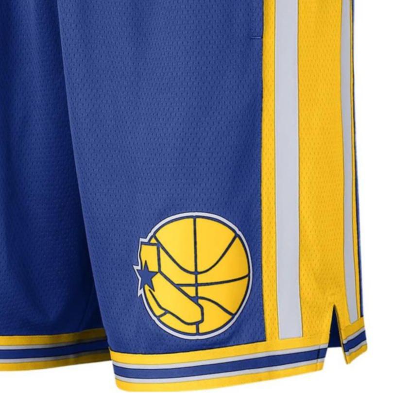 Nike NBA Golden State Warriors Swingman Dri-FIT Shorts Rush Blue/Cyber Yellow/White Men Streetwear DO9503-495